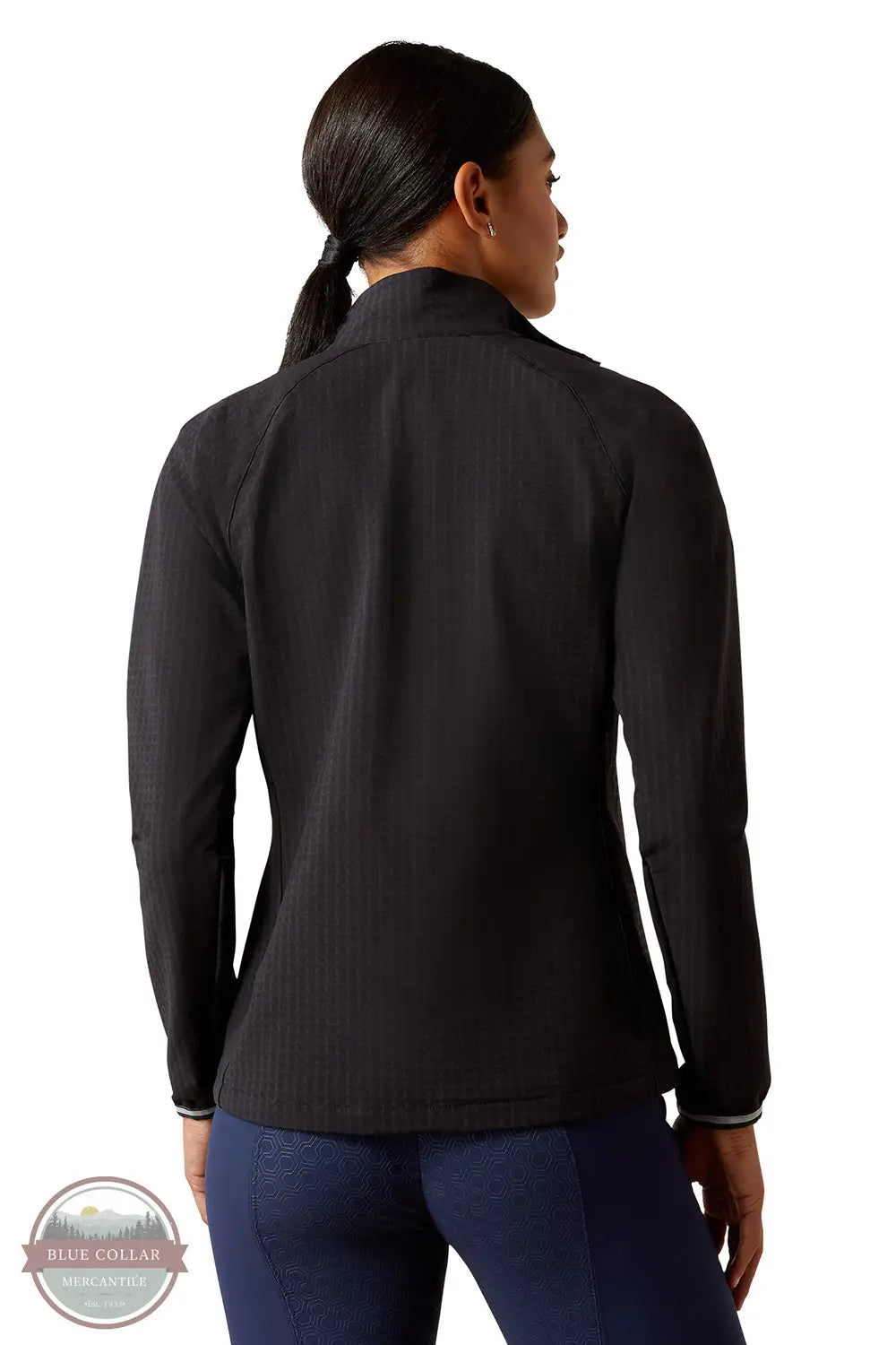 Ariat 10054989 Versa Full Zip Jacket in Black, rear
