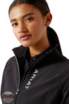 Ariat 10054989 Versa Full Zip Jacket in Black, collar