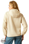 Ariat 10055028 Essential Retro Logo Hoody in Cream, rear
