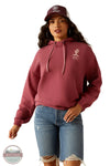 Ariat 10055029 Essential Cactus Logo Hoody in Pink, front