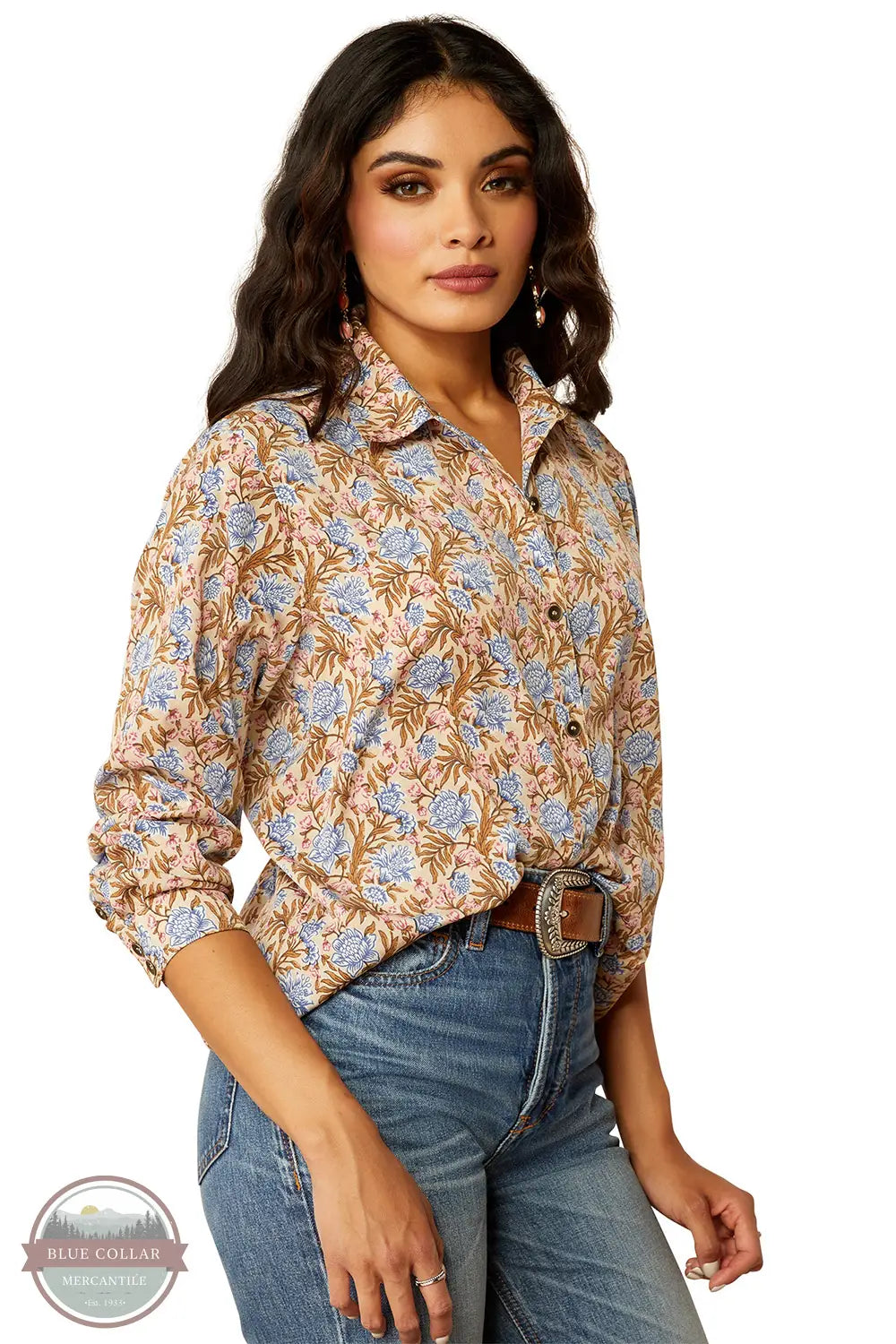 Ariat 10055033 Homestyle Prairie Long Sleeve Shirt, front