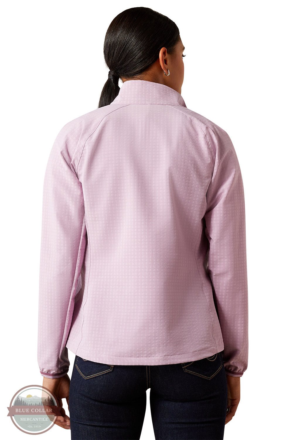 Ariat 10054990 Versa Full Zip Jacket in Lilac, rear