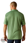 Ariat 10055125 Charger 2.0 Polo Short Sleeve Shirt in Green, rear
