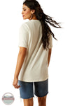 Ariat 10055140 Rodeo Postcard Short Sleeve T-Shirt in Cream, rear