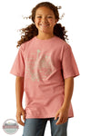 Ariat 10055162 Farm Scene Short Sleeve T-Shirt in Pink, front