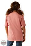 Ariat 10055162 Farm Scene Short Sleeve T-Shirt in Pink, rear