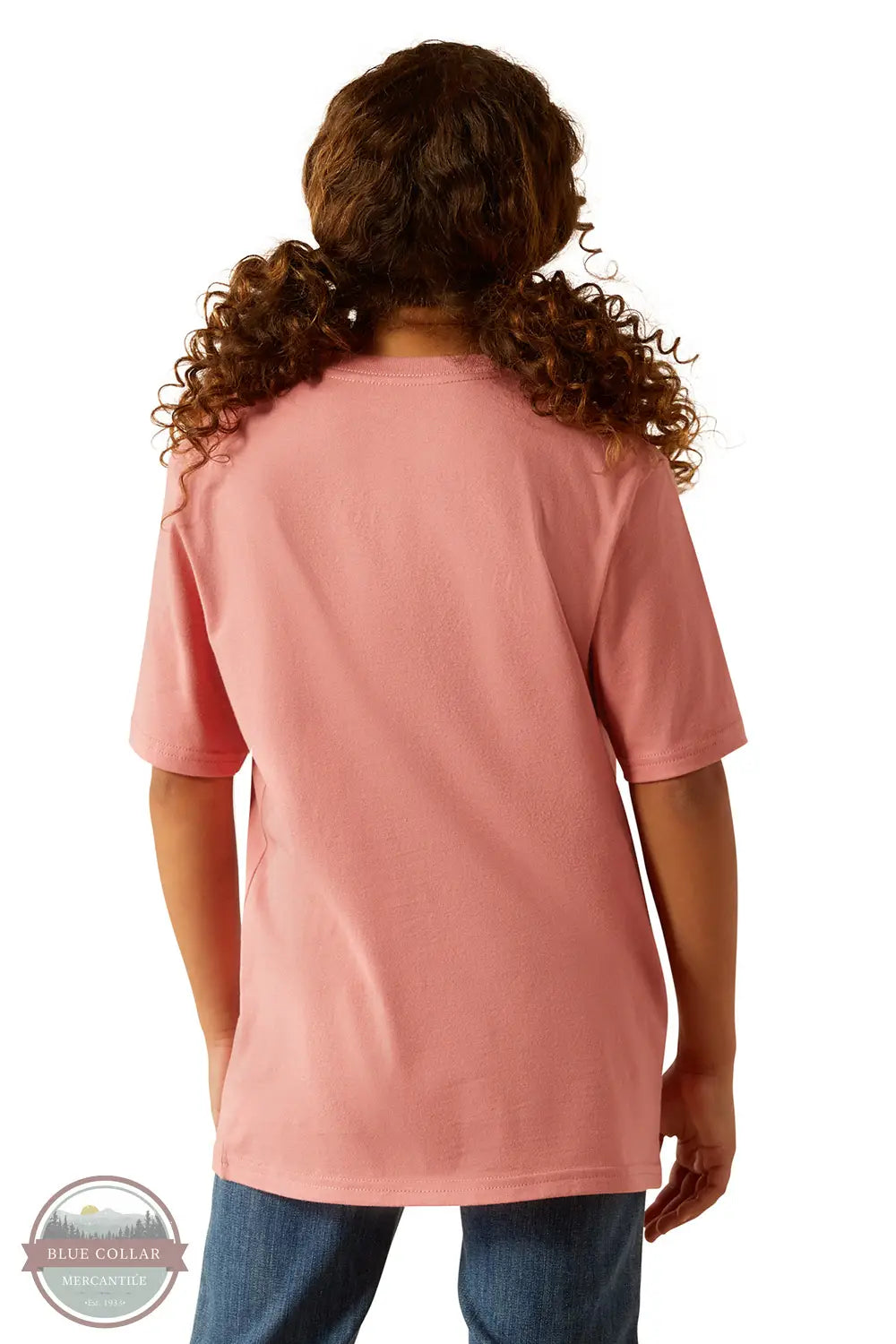 Ariat 10055162 Farm Scene Short Sleeve T-Shirt in Pink, rear