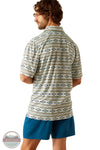 Ariat 10055185 All Over Southwest Print Short Sleeve Polo Shirt, rear