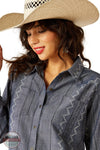 Ariat 10055215 Billie Jean Print Long Sleeve Shirt, front zoom