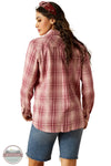 Ariat 10055217 Billie Jean Print Long Sleeve Shirt in Pink Plaid, rear
