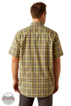 Ariat 10055265 Rebar Made Tough DuraStretch Plaid Short Sleeve Shirt in Green Plaid, rear