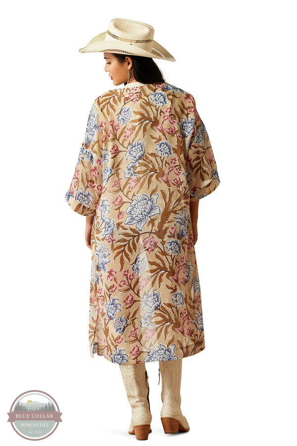 Ariat 10058548 Floral Open Front Duster, rear