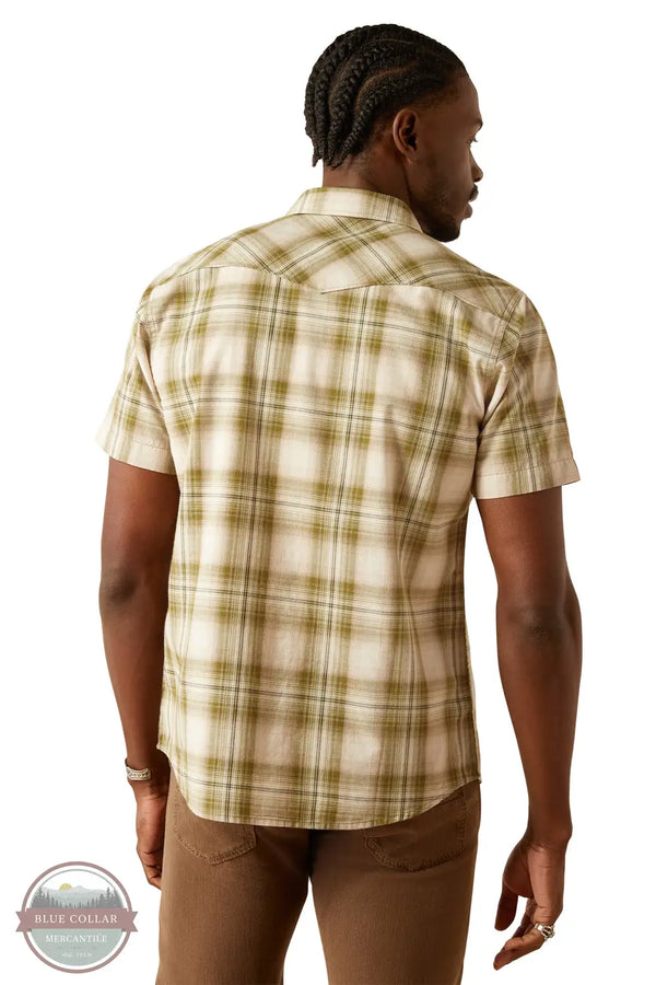 Ariat 10058710 Hubie Short Sleeve Retro Plaid Shirt, rear