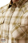 Ariat 10058710 Hubie Short Sleeve Retro Plaid Shirt, collar
