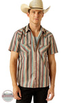 Ariat 10058714 Haven Retro Stripe Short Sleeve Shirt, front