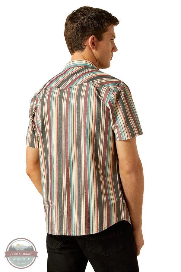 Ariat 10058714 Haven Retro Stripe Short Sleeve Shirt, rear