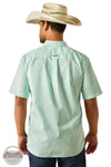 Ariat 10058741 Wrinkle Free Ellis Classic Allover Print Shirt in Teal, rear