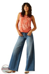 Ariat 10058776 Desert Club Tank in Salmon Pink, model