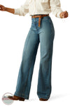 Ariat 10058911 Ultra High Rise Sloan Wide Leg Jeans in Light Stonewash, front