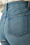 Ariat 10058911 Ultra High Rise Sloan Wide Leg Jeans in Light Stonewash, rear pocket