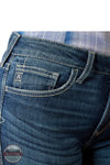 Ariat 10058912 High Rise Paula Slim Trouser Leg Jeans, front pocket