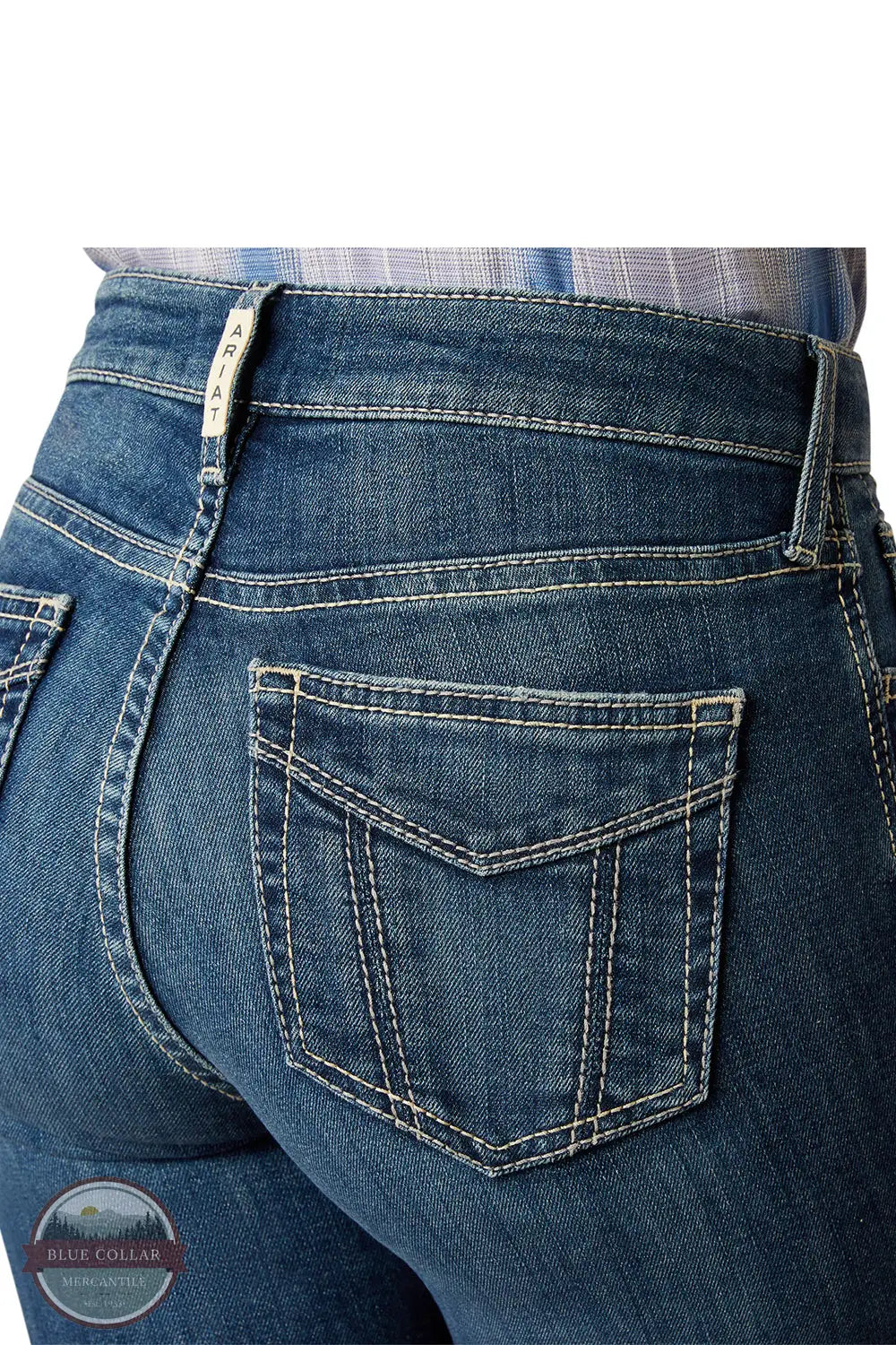 Ariat 10058912 High Rise Paula Slim Trouser Leg Jeans, rear pocket