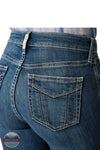 Ariat 10058912 High Rise Paula Slim Trouser Leg Jeans, rear pocket