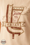 Ariat 10060383 Short Sleeve Roadside Longline T-Shirt in Cream, design