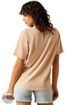 Ariat 10060383 Short Sleeve Roadside Longline T-Shirt in Cream, rear
