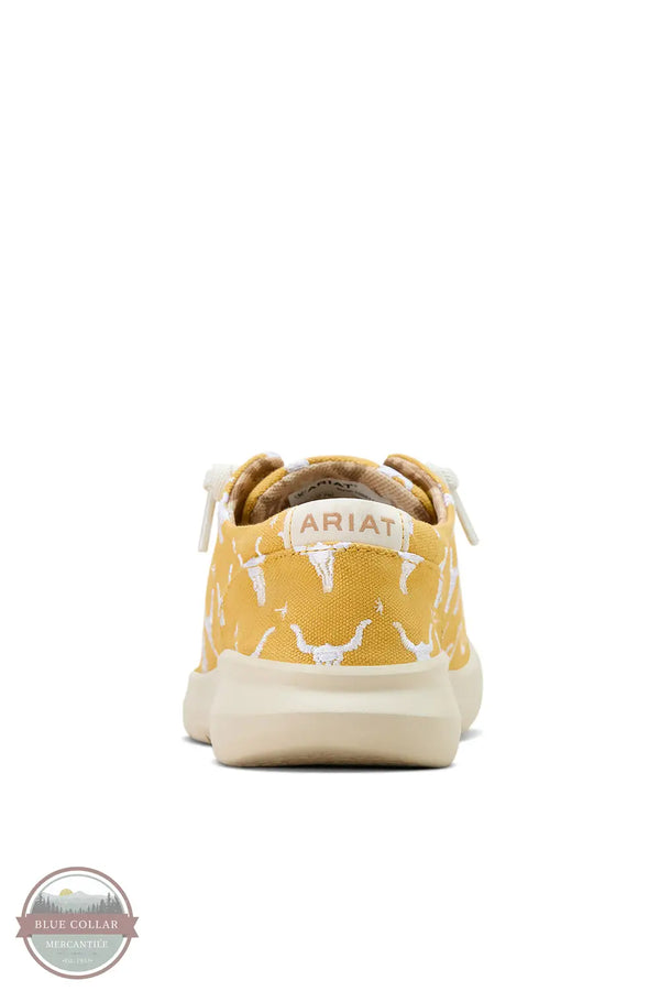 Ariat 10061129 Hilo Steerhead Doodle Moc in Yellow, rear