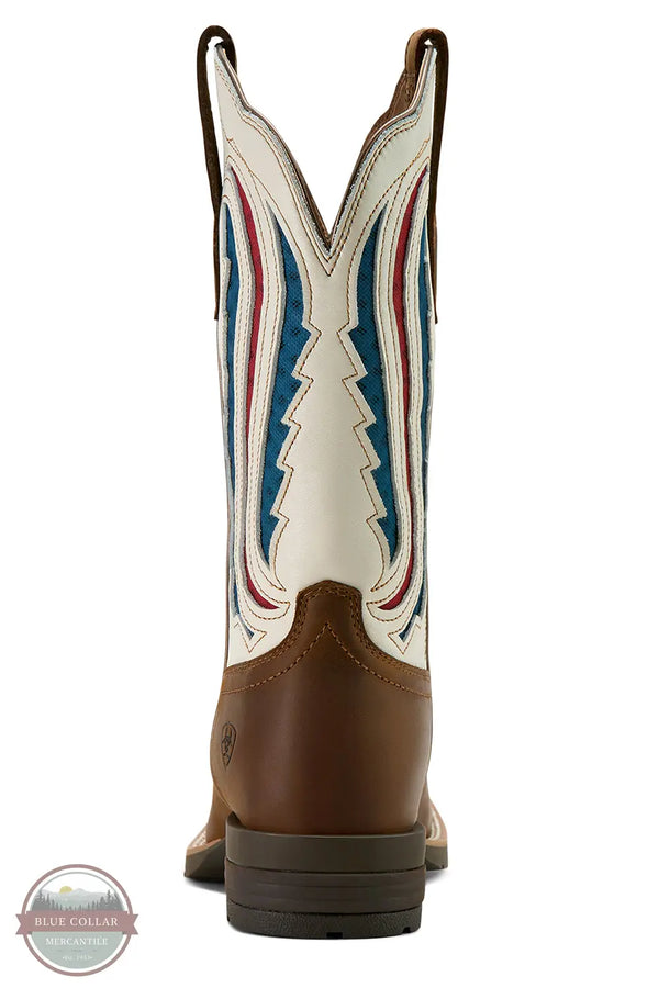 Ariat 10061143 Hybrid Rancher VentTEK 360 Western Boots in White, heel