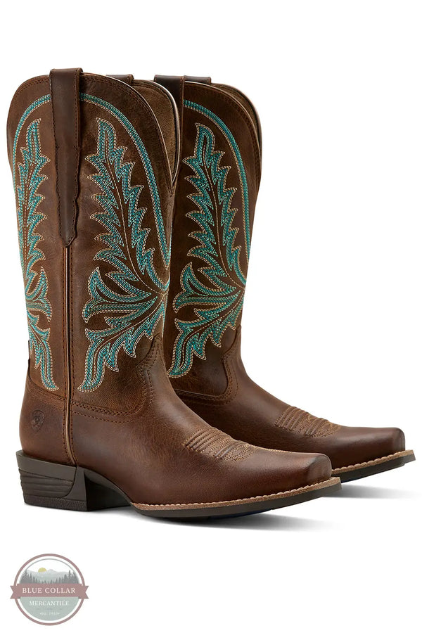 Ariat 10061144 Rock Creek Sassy Brown Western Boots, pair