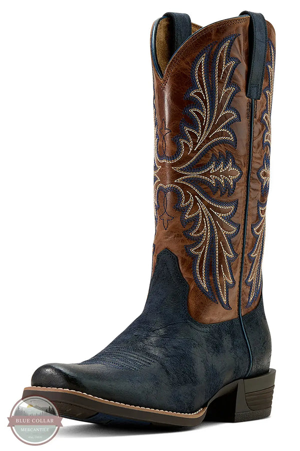 Ariat 10061157 Hustler Midnight Blue Western Boots, front