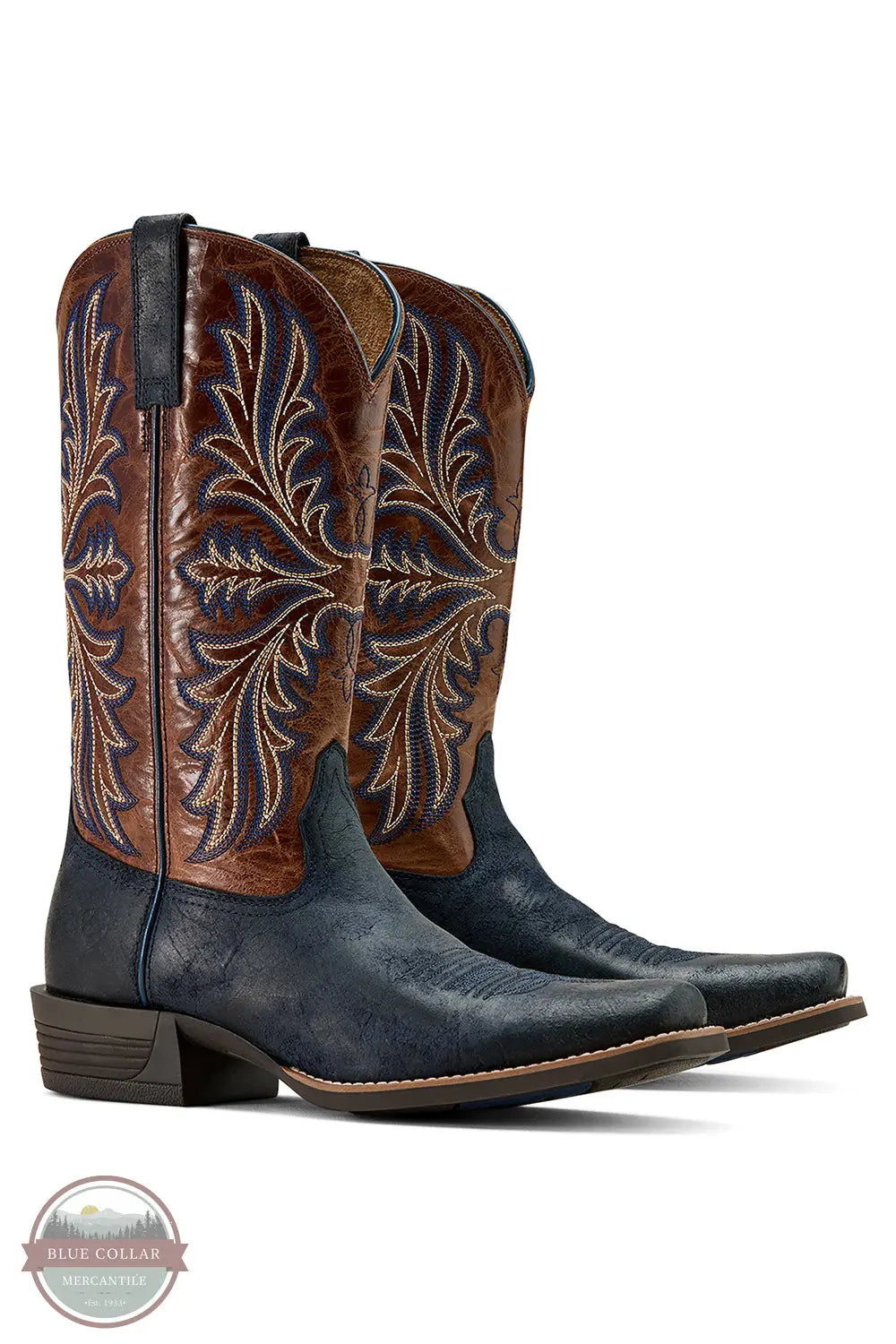 Ariat 10061157 Hustler Midnight Blue Western Boots, pair