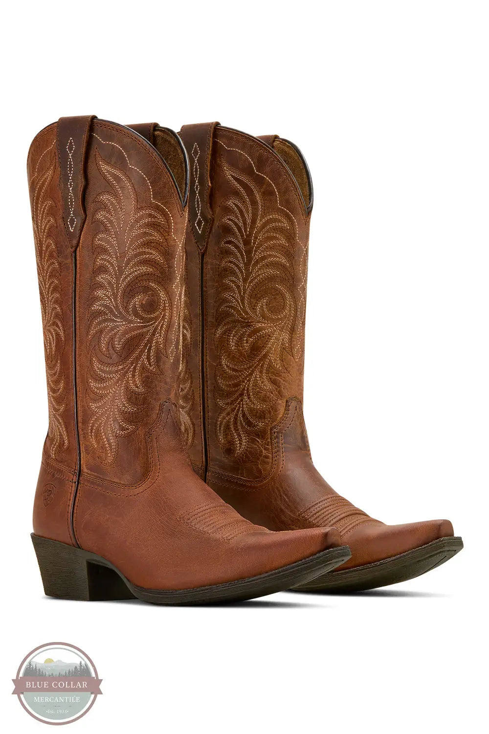 Ariat 10061307 Heritage X Toe StretchFit Western Boots in Brown, pair