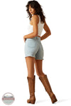 Ariat 10061388 High Rise Nyla 5" Shorts in Light Wash, rear model