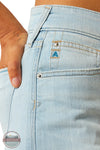 Ariat 10061388 High Rise Nyla 5" Shorts in Light Wash, side