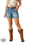 Ariat 10061389 Maren 5" Shorts in Medium Wash, front
