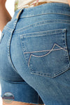 Ariat 10061389 Maren 5" Shorts in Medium Wash, rear