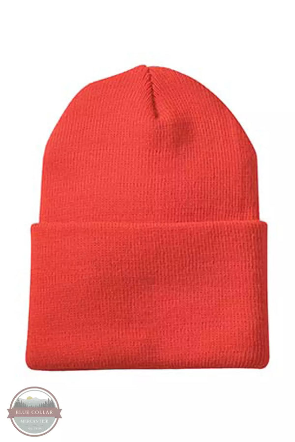 Broner 61 Super Stretch Cuff Cap Blaze Orange Front View