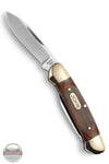 Buck 0389BRS Buck 389 Canoe Folding Pocket Knife with Woodgrain Handle 1 blade open
