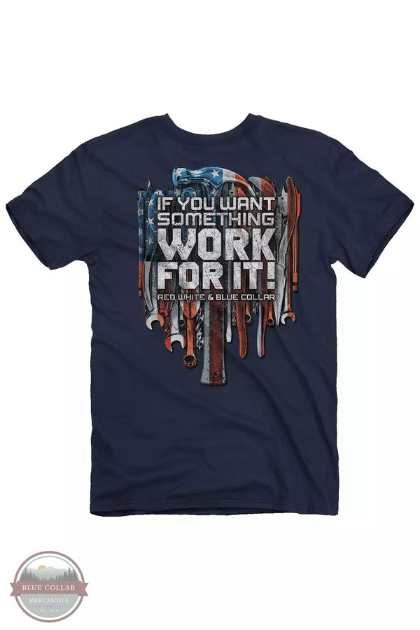 Buckwear 2397 Blue Collar Work T-Shirt Back View