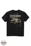 Buckwear 3802 RAM Splatter Camo Flag Short Sleeve Graphic T-Shirt in Black Back View