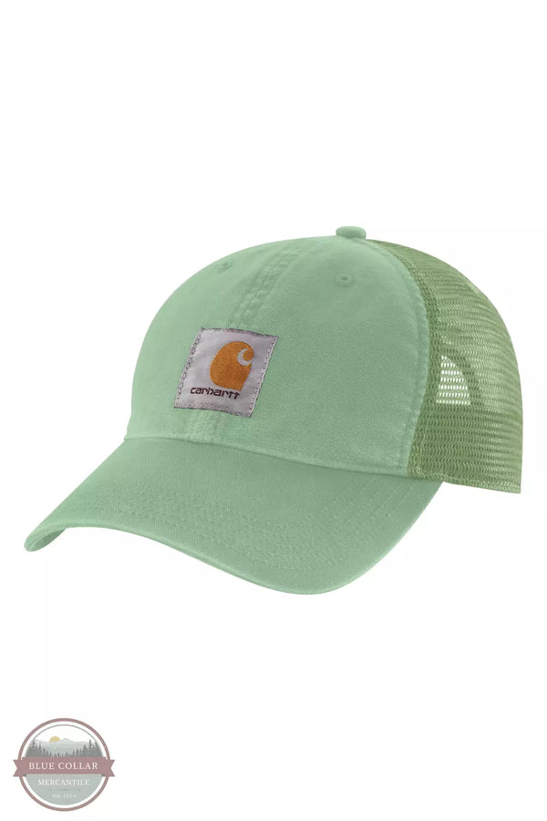 Carhartt 100286 Canvas Mesh Back Cap Aventurine Front View