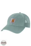 Carhartt 100286 Canvas Mesh Back Cap Blue Surf Front View