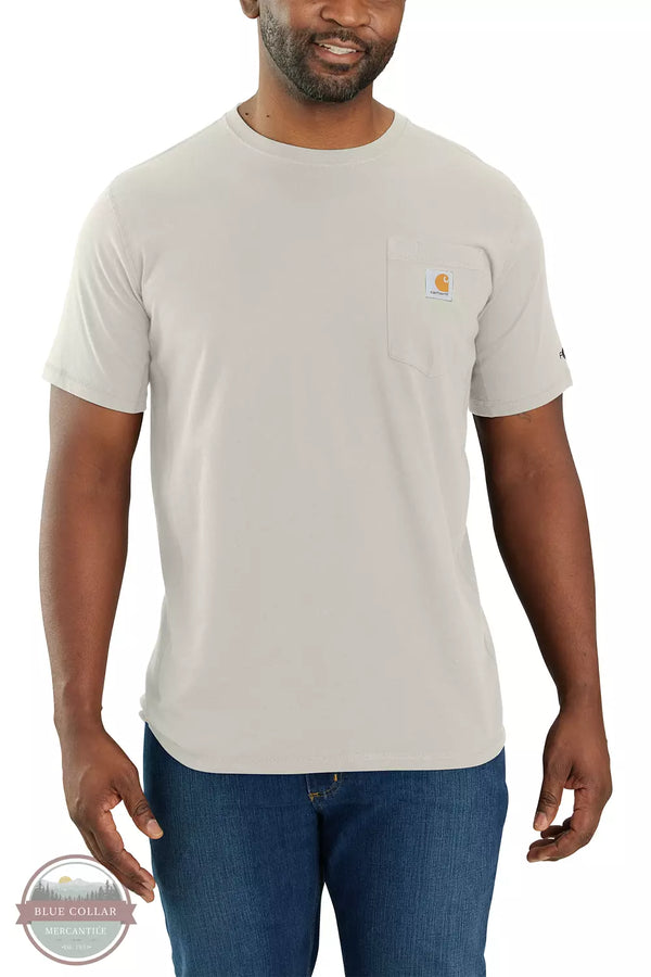 Carhartt 104616 Force® Relaxed Fit Midweight Short-Sleeve Pocket T-Shirt Malt Front View
