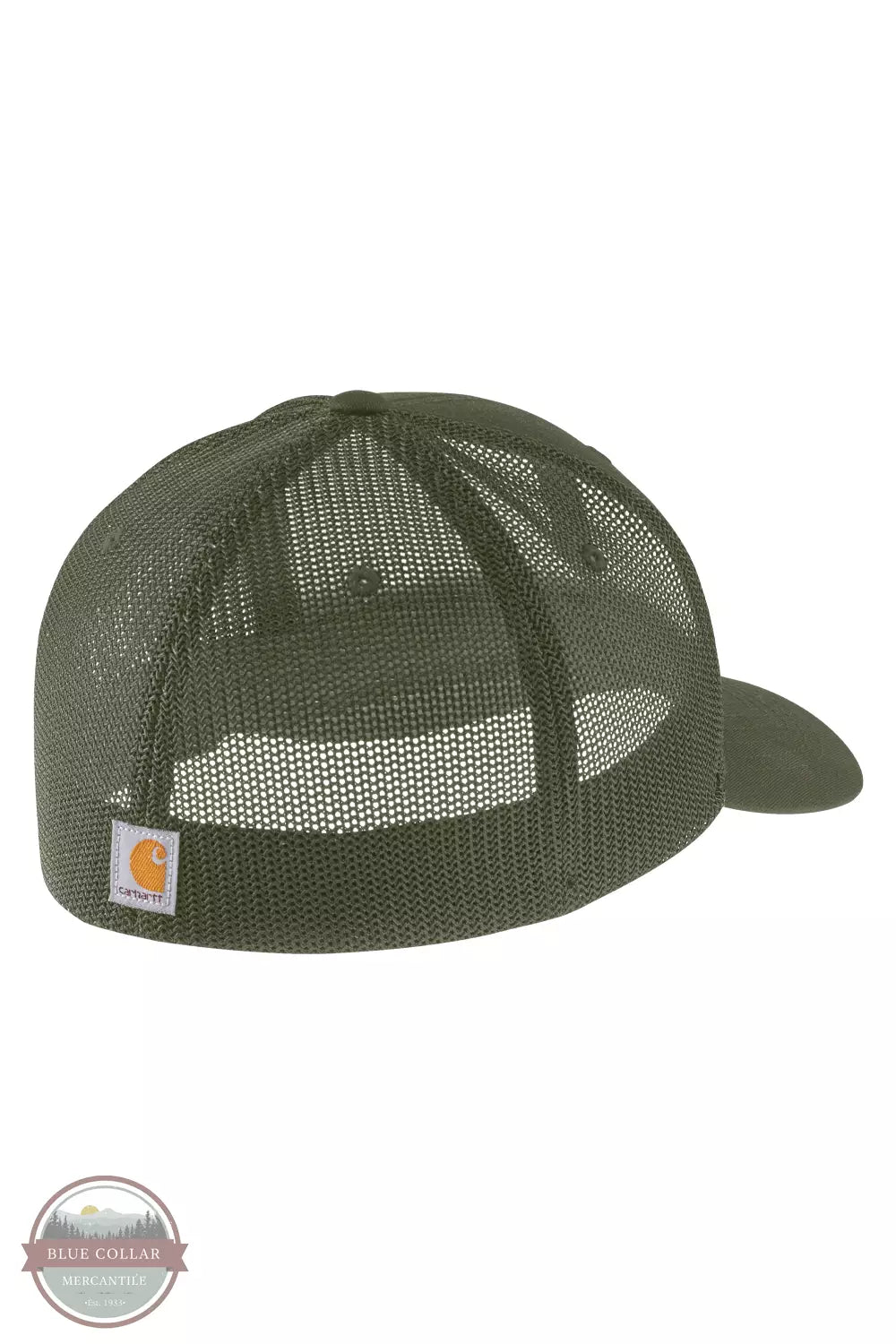 105353 Rugged Flex Fitted Canvas Mesh-Back Logo Graphic Cap