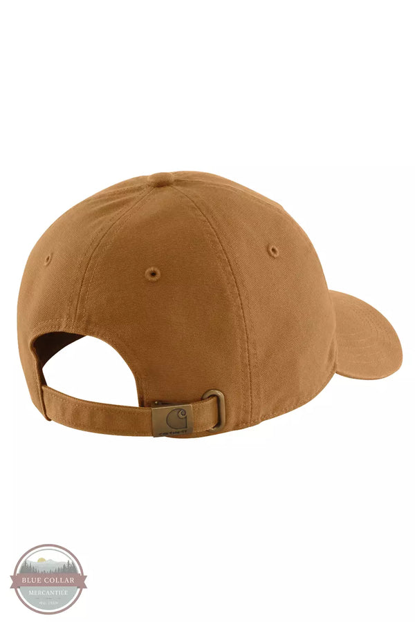 Carhartt 106271 Canvas Floral Graphic Ball Cap Carhartt Brown Back View