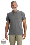 Carhartt 106901 Force Sun Relaxed Fit Short Sleeve Polo Shirt in gray, model front