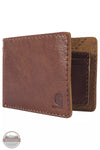 Carhartt B0000400 Patina Leather Bi-Fold Wallet Brown Front View